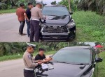 Ingin Cepat Sampai, Pengendara Ini Ditilang Usai Trobos Macet dan Gunakan Plat Palsu
