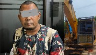 Sebulan Beroperasi, Pengusaha Galian C Ilegal di Kerumutan Diringkus Polisi