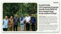 Syarif Fasha Cek Langsung Program Listrik Gratis BPBL di Desa Sungai Ning, Serap Aspirasi Warga