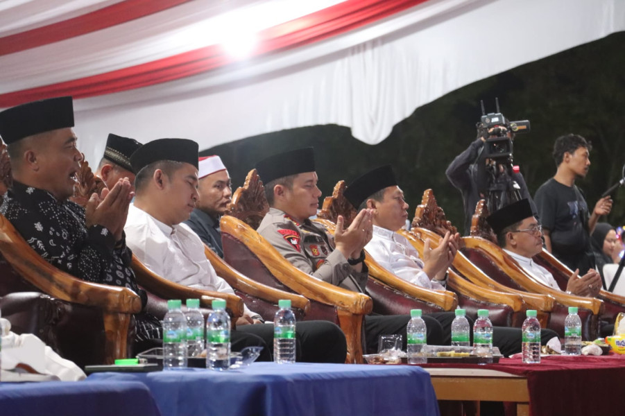 Momen Tabligh Akbar HUT ke 25, Kapolres Pelalawan Sampaikan Pesan Kamtibmas Pilkada Damai