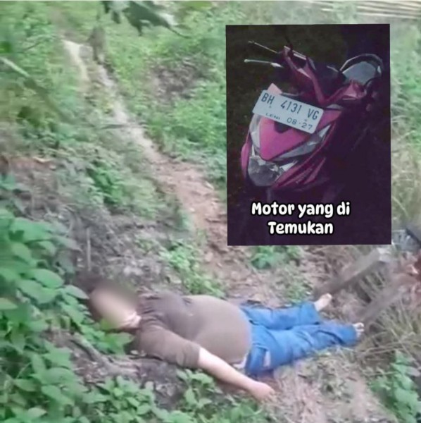 Mayat Perempuan Ditemukan Kondisi Tergeletak di Area Perladangan Kerinci