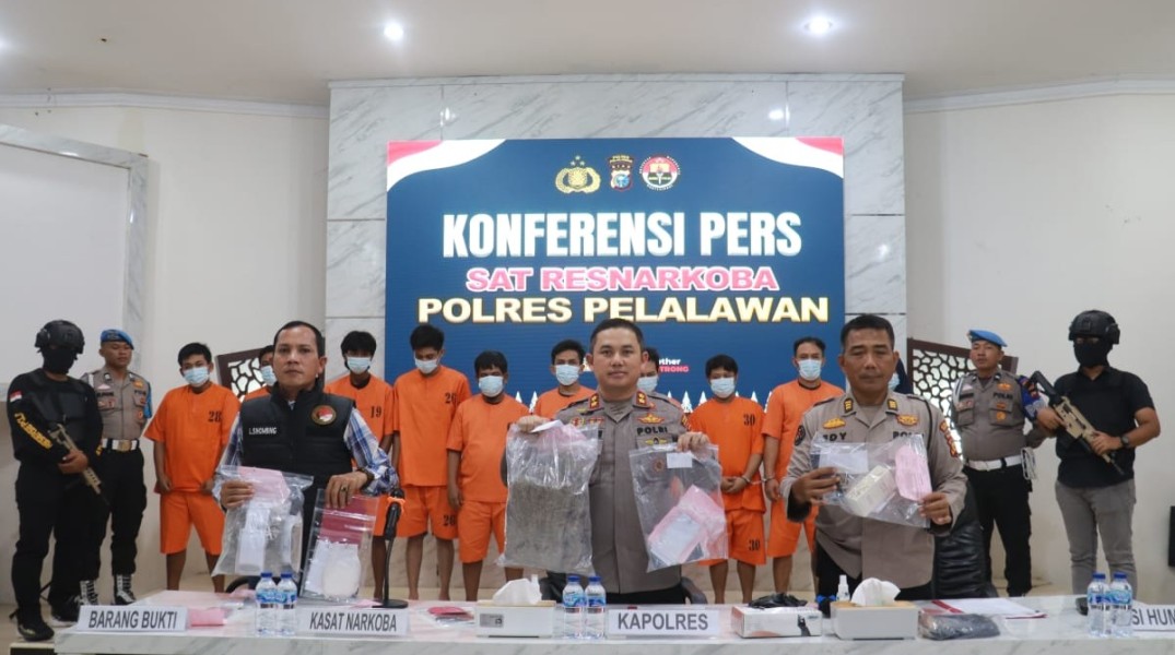 Marak Peredaran Narkoba, Kapolres Pelalawan Berharap Masyarakat dan Media Aktif Lapor