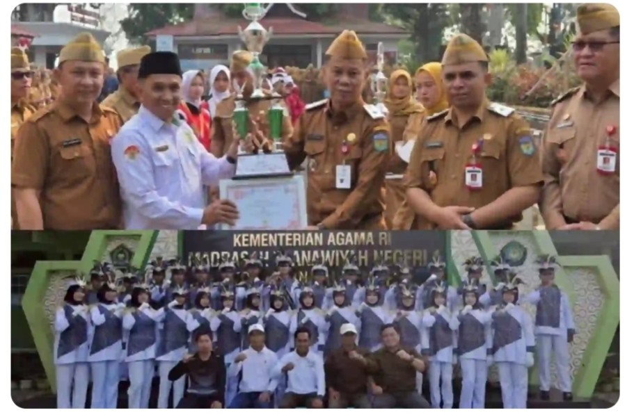 MTsN 1 Kota Sungai Penuh Raih Juara 1 Lomba Barisan Indah HUT RI ke-81