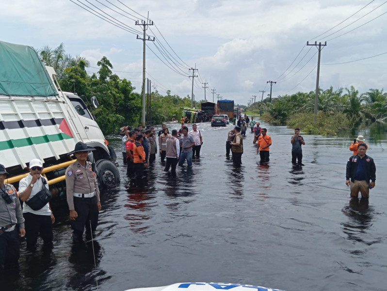 Sering Dilanda Banjir, Bupati Pelalawan Berharap Jalintim Jadi Perhatian Negara