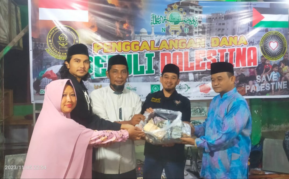 Group Hadroh Al Jariyah Pangkalan Kerinci Taja Galang Dana Peduli Palestina