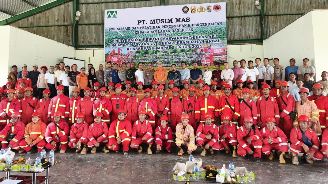 Antisipasi Dini Karhutla, PT. Musim Mas Beri Reward Wilayah Operasionalnya