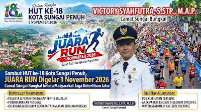 Sambut HUT Kota Sungai Penuh Ke-18,  Camat Himbau Masyarakat Jaga Ketertiban Umum