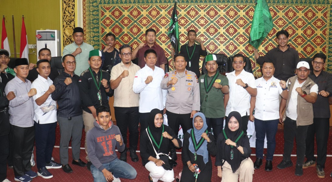 Usai Disambut DPRD dan Kapolres, Unras Mahasiswa Pelalawan Kondusif