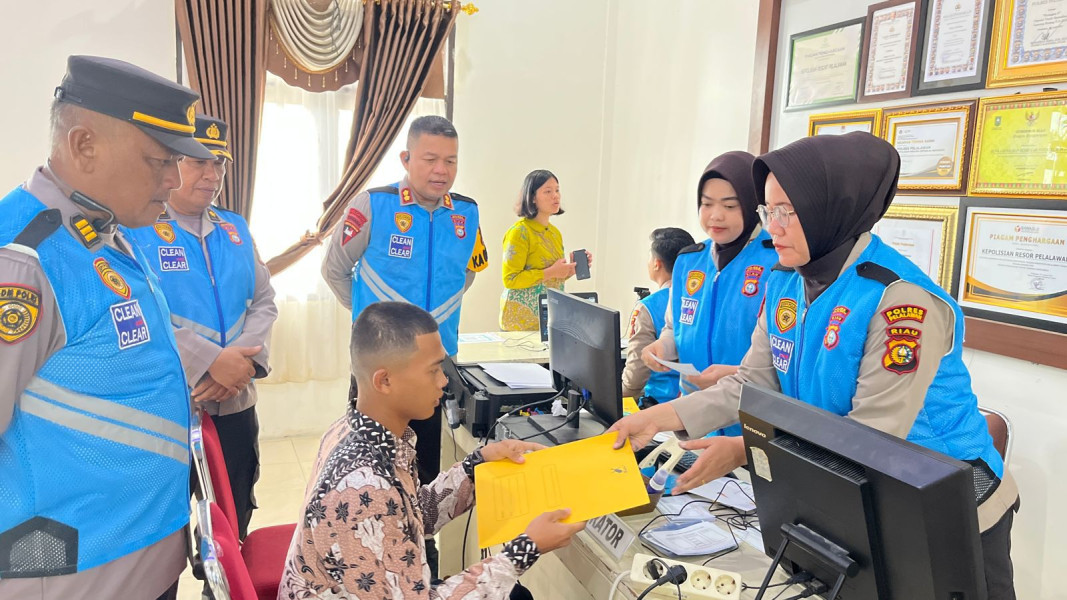 Awasi Penerimaan Calon Anggota Polri, Polres Pelalawan Usung Slogan BETAH