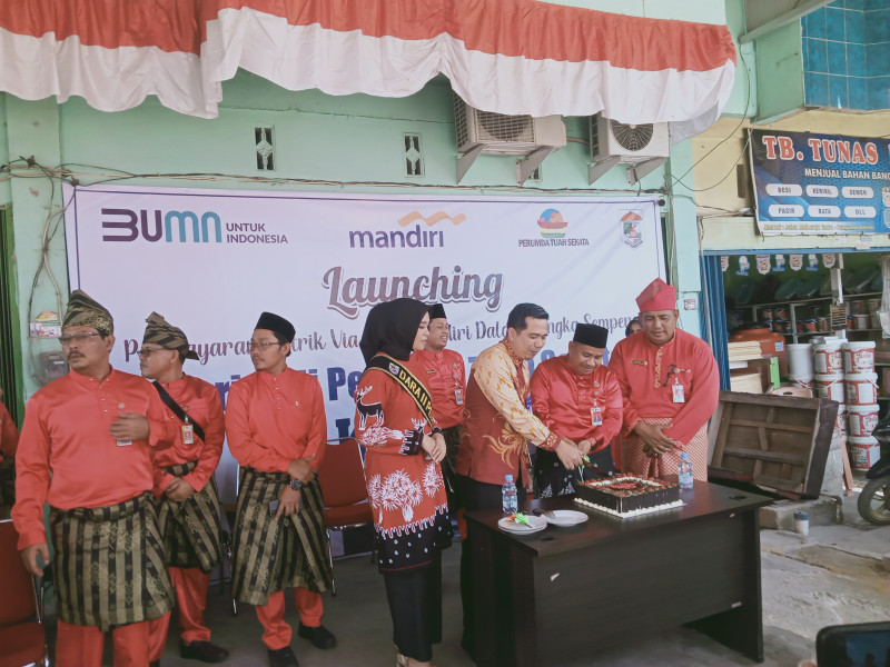 BUMD Tuah Sekata Lounching Token Online Bersama Bank Mandiri