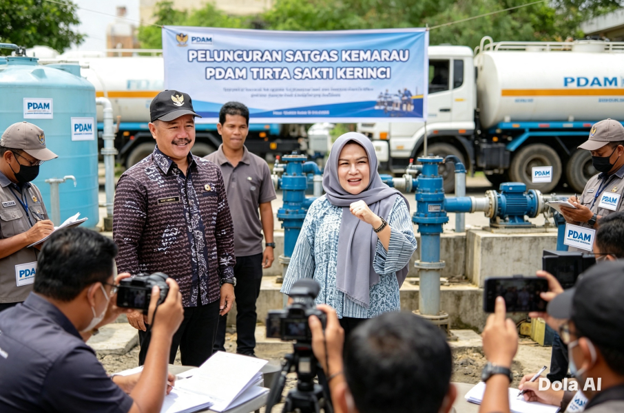 PLT Direktur PDAM Kerinci Luncurkan Satgas Kemarau, Antisipasi Dampak Kekeringan