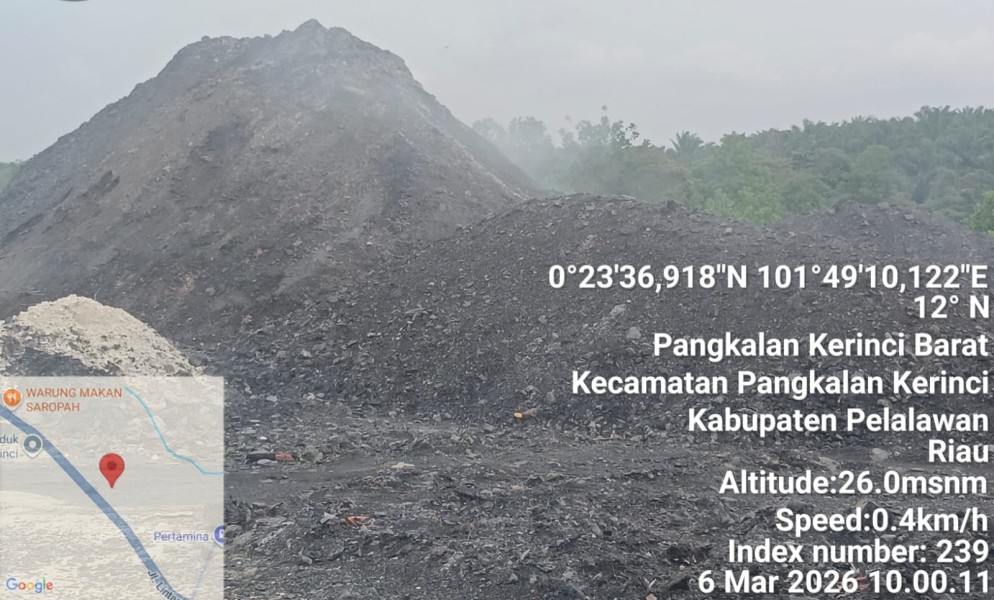 Sempat Disanksi, Batu Bara PT. MIA Kembali Resahkan Masyarakat Pelalawan