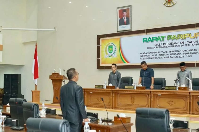 DPRD Inhil Gelar Rapat Paripurna Bahas Pandangan Fraksi terhadap Rancangan APBD 2025