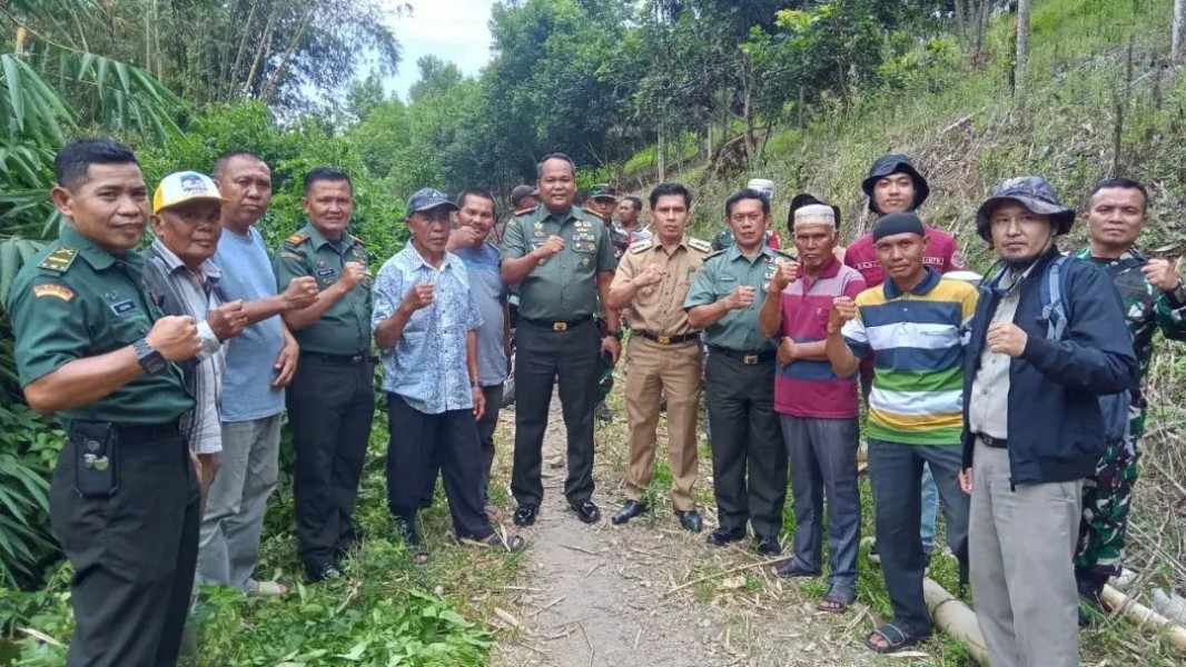 Dandim 0417/Kerinci Tinjau Lokasi Pembangunan Batalyon TP di Lempur Hilir