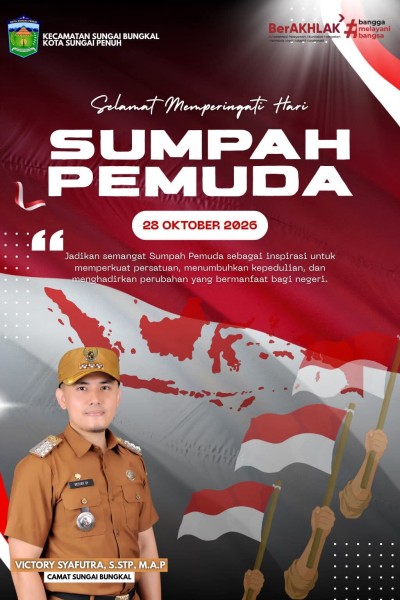 Camat Sungai Bungkal: Semangat Sumpah Pemuda Kunci Kemajuan Bangsa