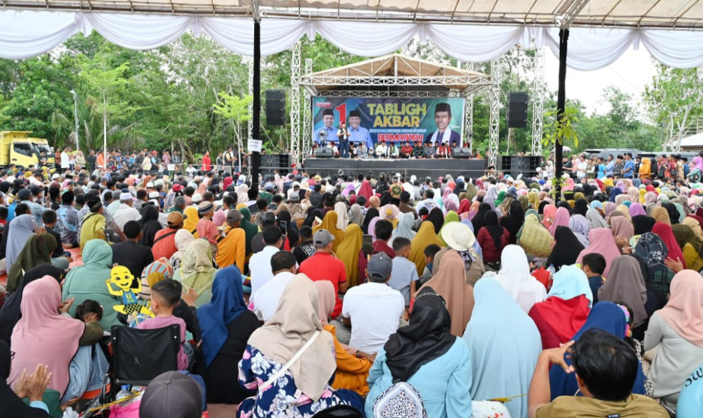 Lautan Masyarakat Hadiri Tabligh Akbar Ustad Abdul Somad