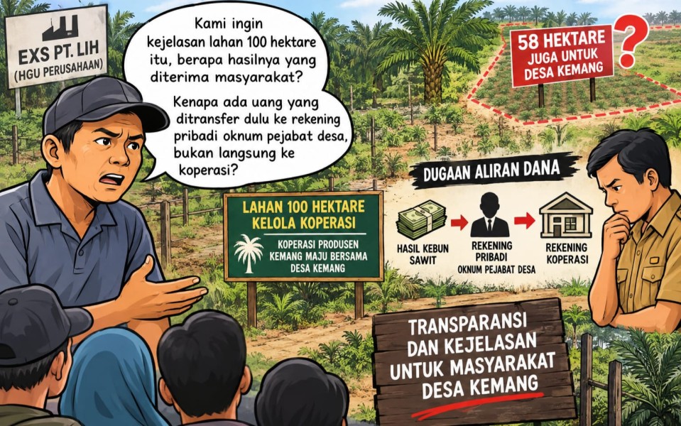 Lahan Eks PT LIH, Masyarakat Sorot Perbedaan Koperasi dan Desa Kemang