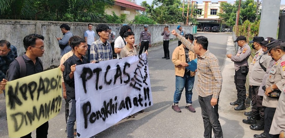 Tuntut Dugaan Manipulatif Pajak dan Kewajiban KKPA, AMMP Demo PT CAS