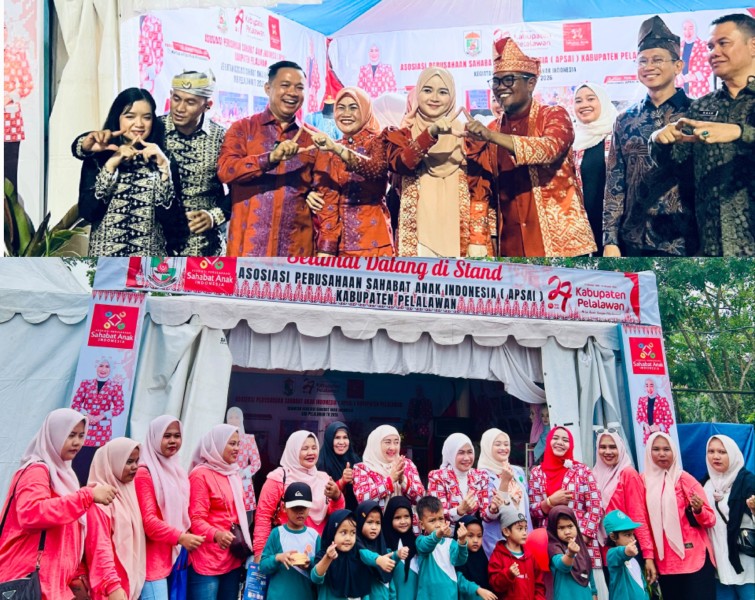 Curi Perhatian, Stand APSAI Pelalawan Pasang Konsep Ramah Anak