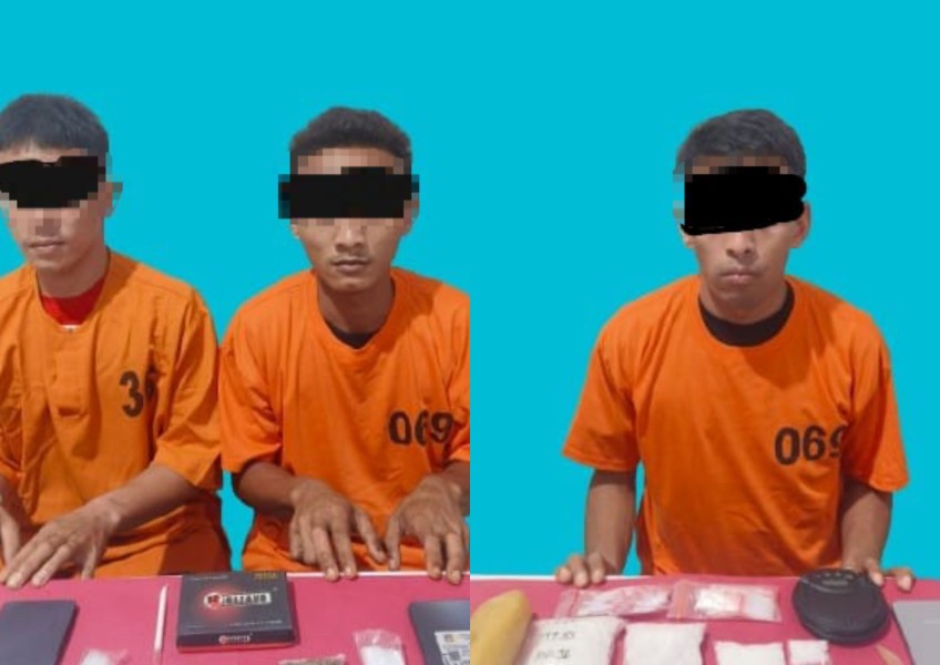 Lagi, Pengedar dan Kurir Narkoba di Langgam Dibekuk Polres Pelalawan