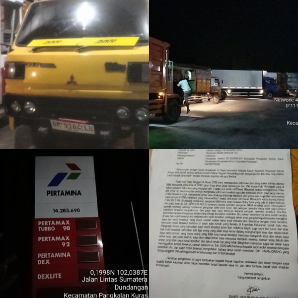 Diduga Libatkan Oknum, SPBU 14.283.690 Jalintim Dilaporan ke Polres dan Pomdam