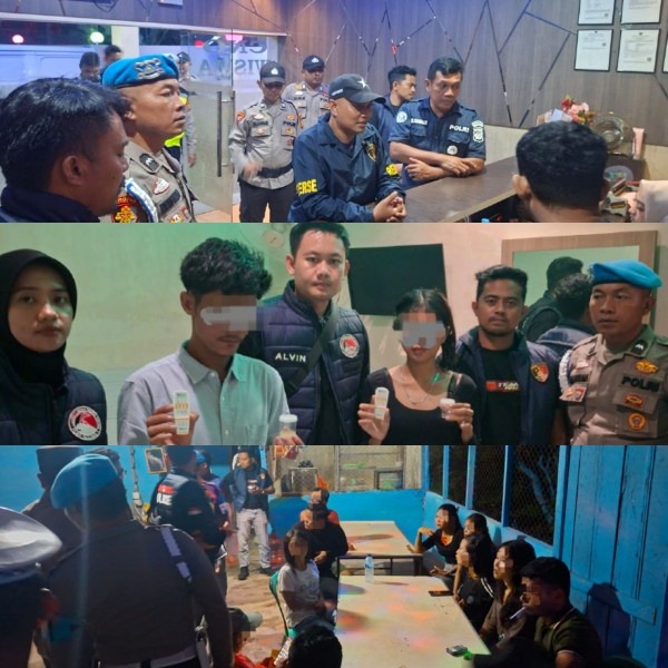 Razia THM di Pelalawan, Polisi Tangkap 2 Pengunjung Wisma CNO dan Cafe Positif Narkoba
