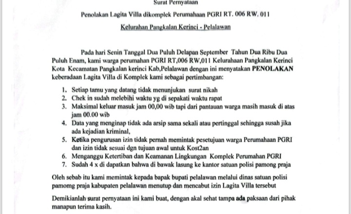 Lagita Villa Sering Digrebek Warga, Begini Penegasan Satpol PP