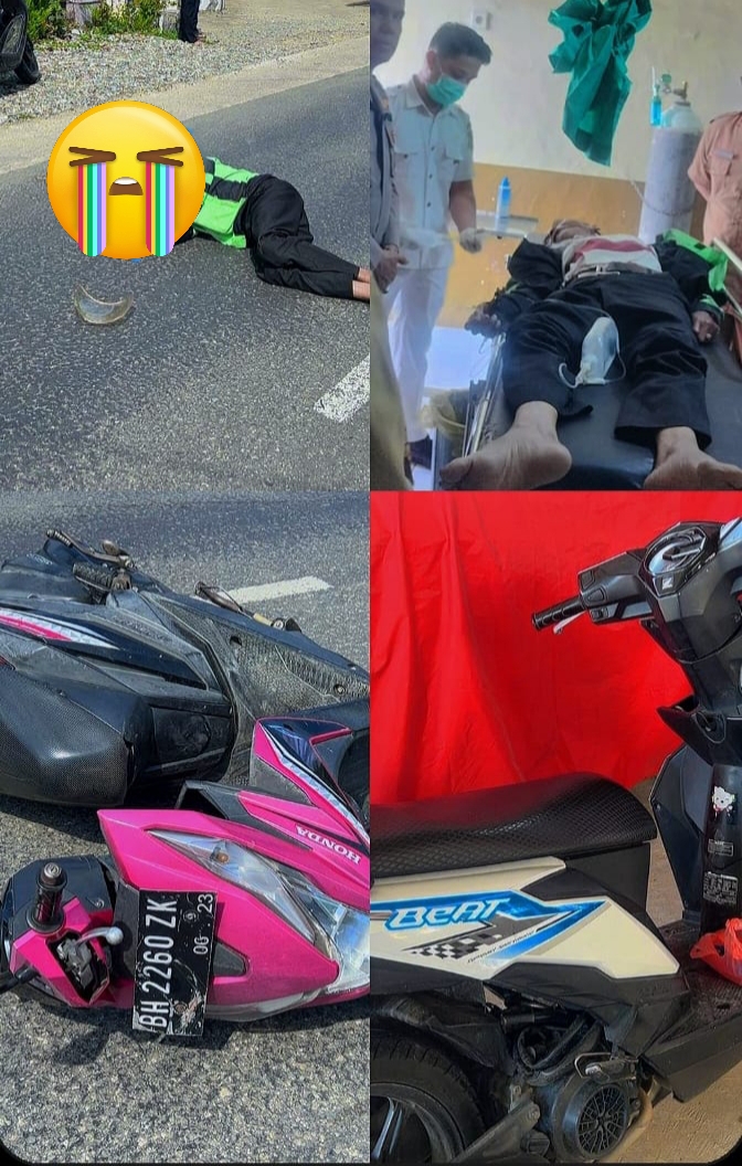 Dua Motor Terlibat Kecelakaan di Kerinci, Satu Pengedara Tewas