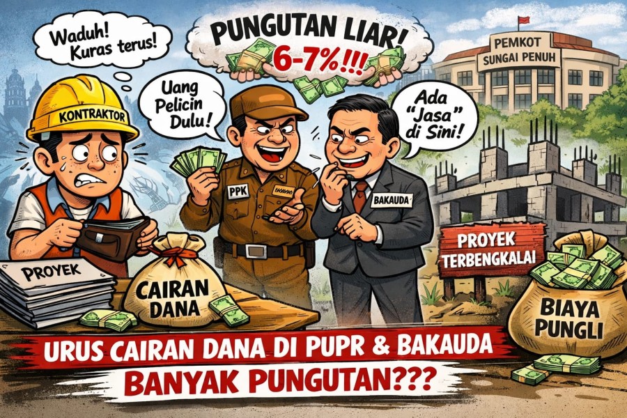 Tak Hanya Di Bakeuda, Dugaan Pungli Juga Mencuat Di Dinas PUPR Kota Sungai Penuh