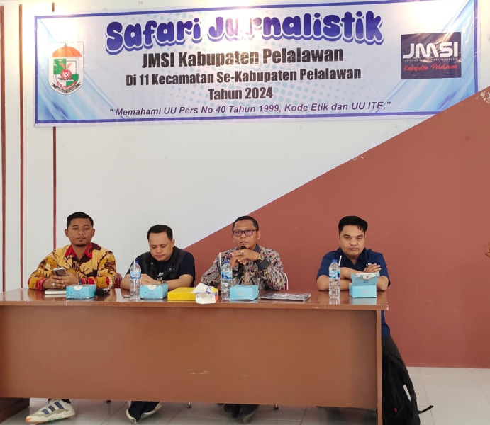 Buka Wawasan Aparatur Desa, JMSI Pelalawan Gelar Safari Jurnalistik di Pangkalan Lesung