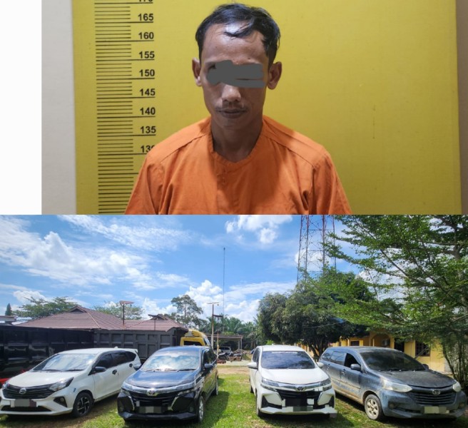 Polres Pelalawan Tangkap Pelaku Mobil Bodong Antar Propinsi