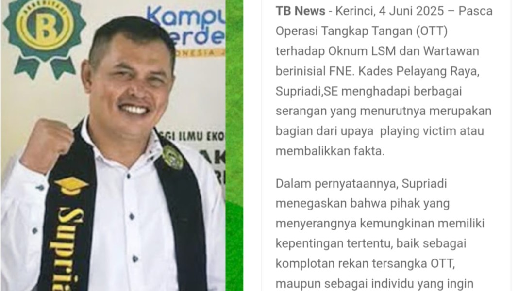 Kapolres Kerinci Bantah Soal Media Talago Batuah Sebut FNE Kena OTT