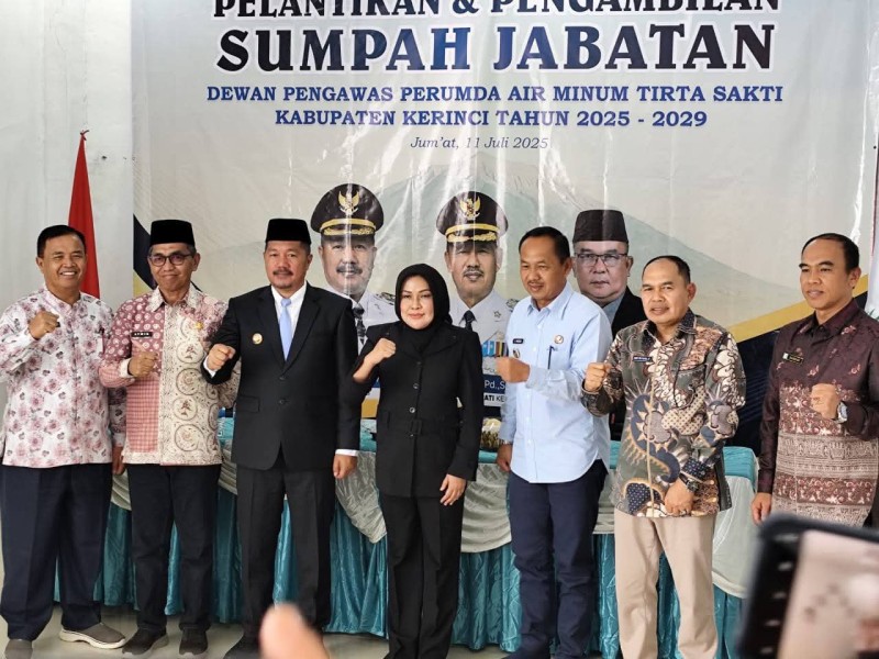 Maya Novetri Dilantik Jadi Dewan Pengawas Perumda Tirta Sakti