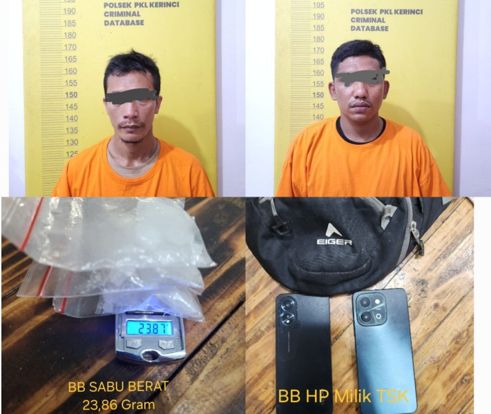 Dua Pengedar Narkoba Digulung Polsek Kerinci