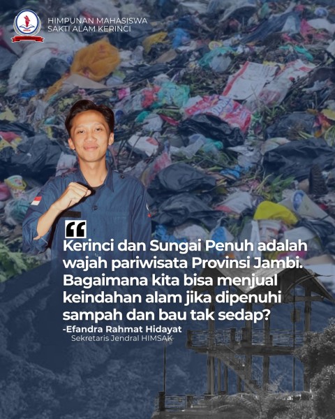 HIMSAK Kritik DPRD Provinsi Jambi Soal Realisasi Pembangunan TPA Regional: Jangan Hanya Suarakan Jalur Evakuasi