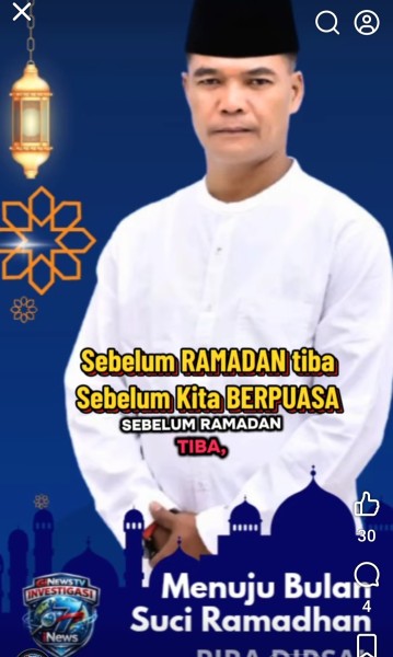 Kades Koto Tuo Pira Dirsal, Ajak Masyarakat Sambut Ramadan dengan Kedamaian dan Akhlak Mulia